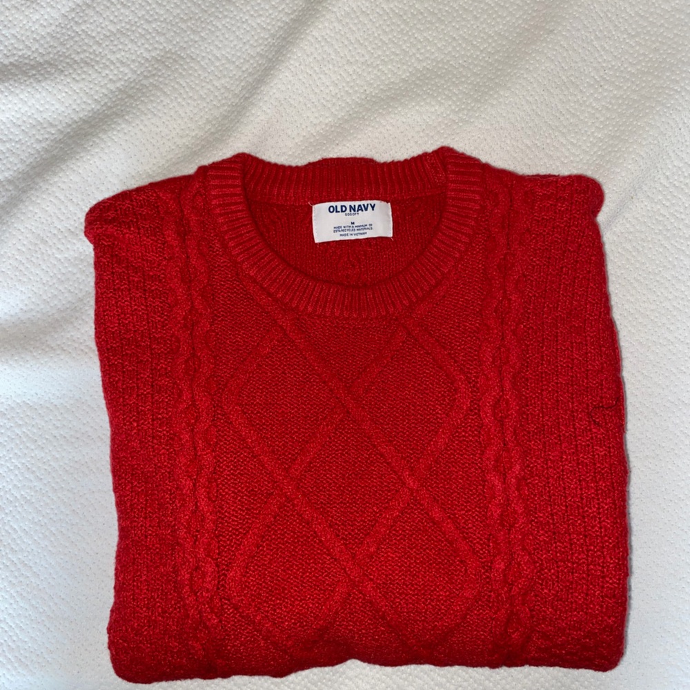 Old Navy Bold Red Crewneck Sweater